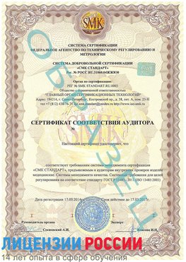 Образец сертификата соответствия аудитора Кольчугино Сертификат ISO 13485